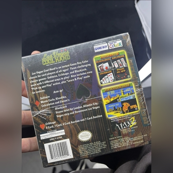 Las Vegas Cool Hand (GameBoy Color) - Factory Sealed CIB (Holo Box) - Mint. - Picture 3 of 8